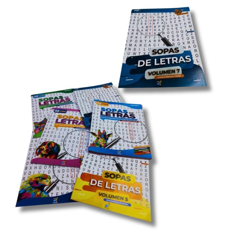 Sopa de letras libro práctico diseño Art