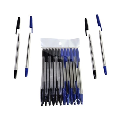 pluma azul y negra