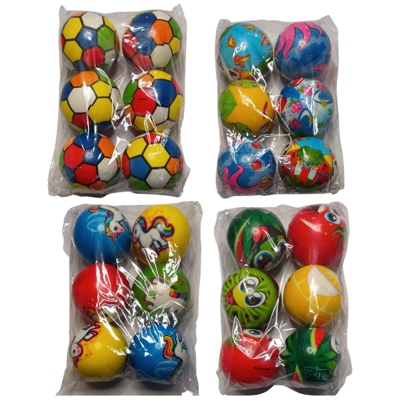 pelota antiestrés con  diseños