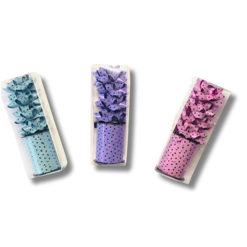set de moño micro con carrete curly