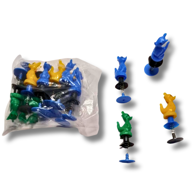 canguro con resorte de juguete