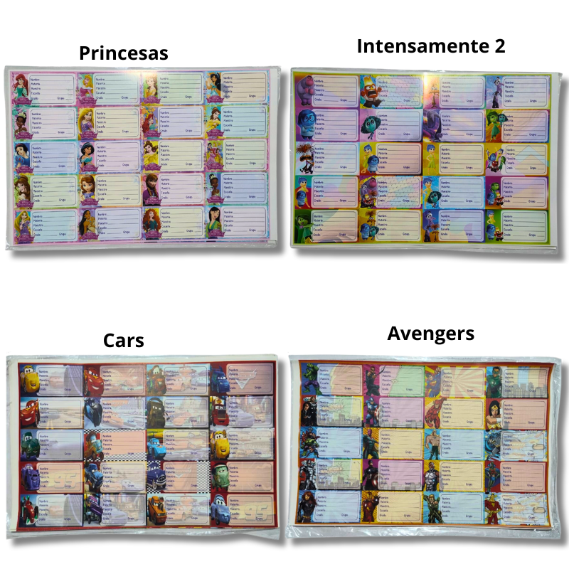 calcomanias para los libros