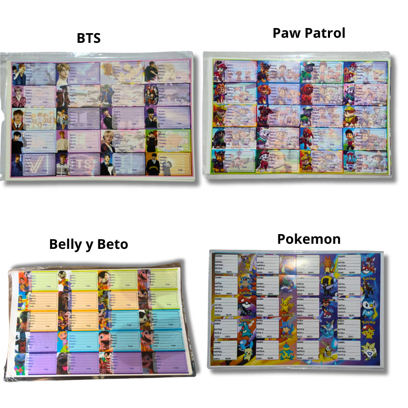 stickers para cuadrenos