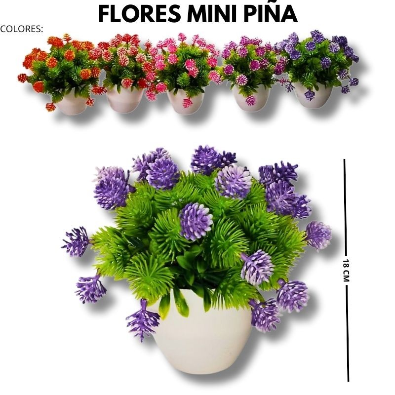 flores con maceta de plástico