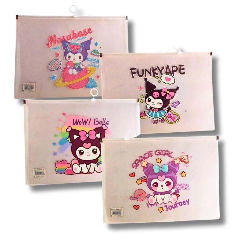 Folder Kawaii Kuromi Hielo Paquete 12 Piezas