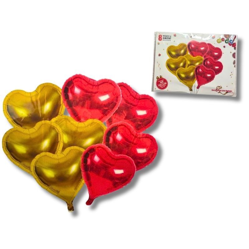 Globo Decorativo con 8 Corazones Smile Dodo