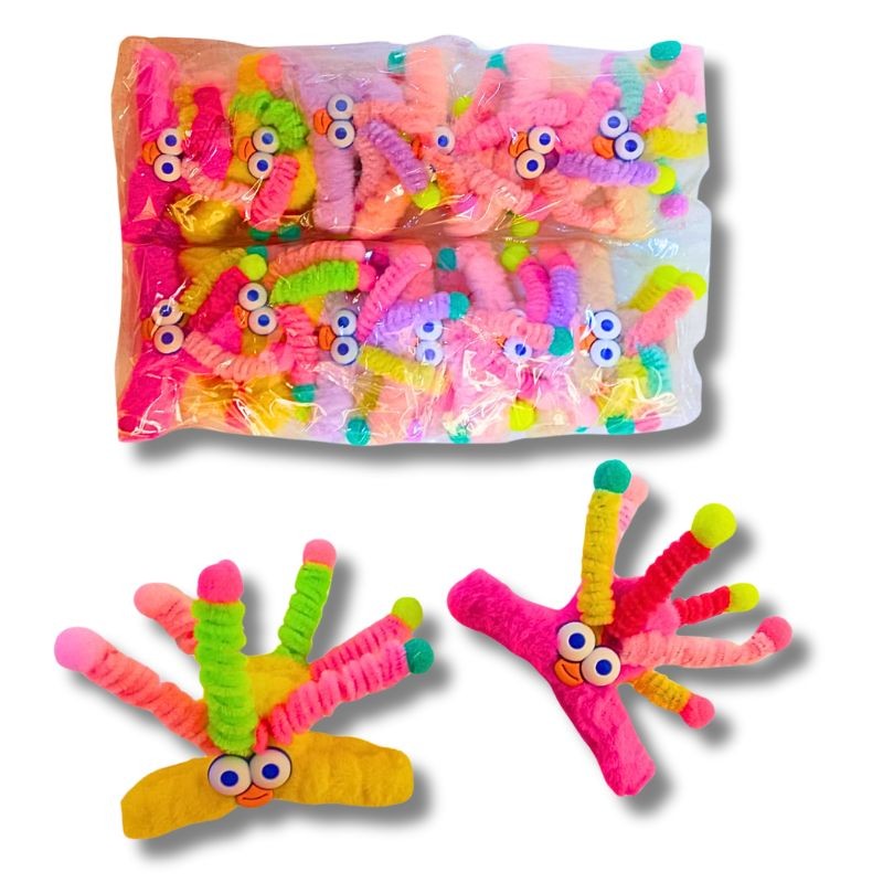 Pinzas para Cabello de Peluche – Pack 12