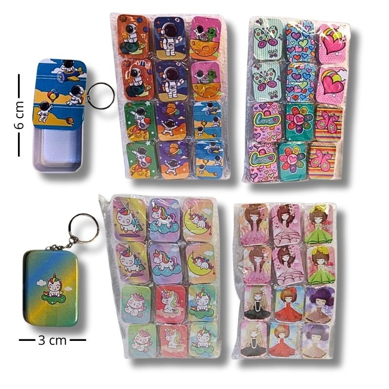 Pastillero de metal diseño rectangular