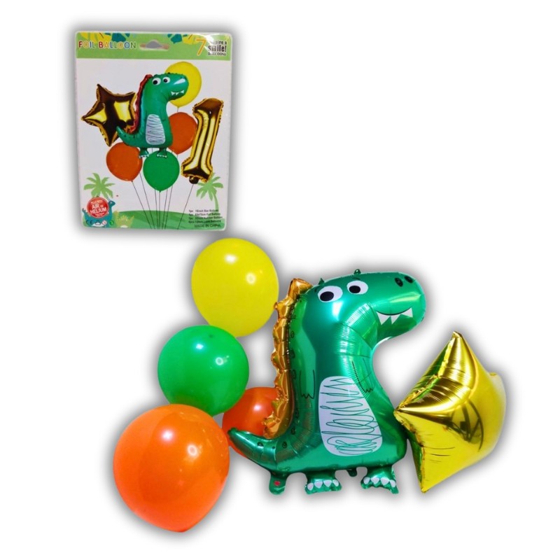 Globos con forma de dinosaurio