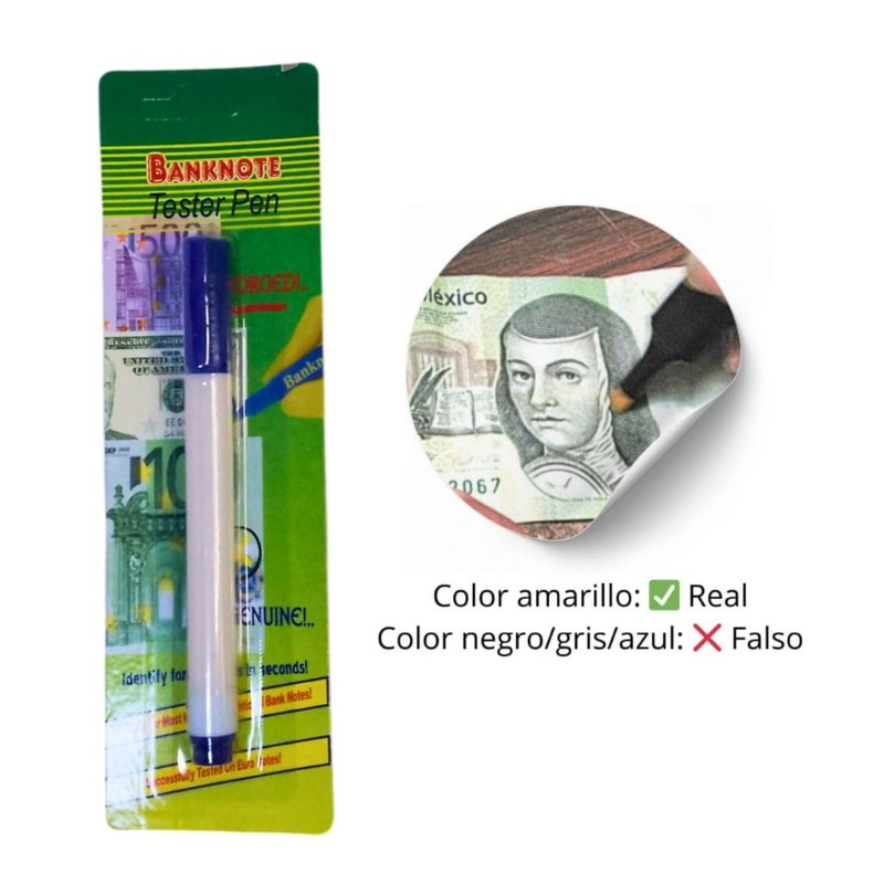 Plumon para billetes falsos