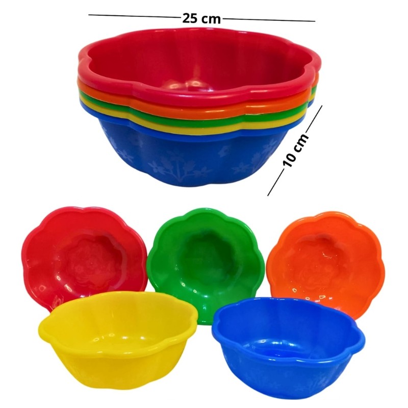 plato de flores de colores