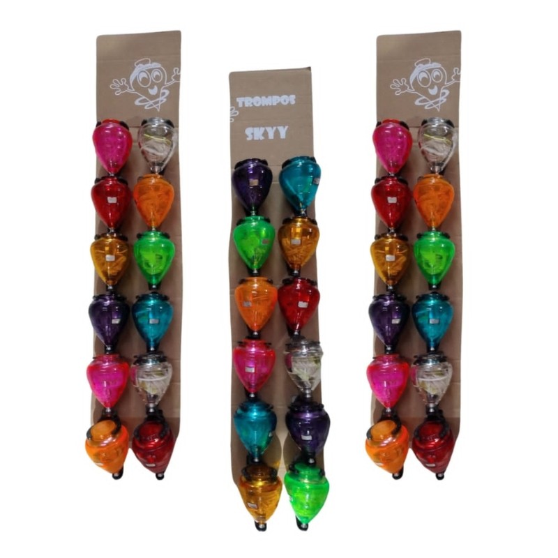 Trompo "Sky" cristal grande tira 12pz.