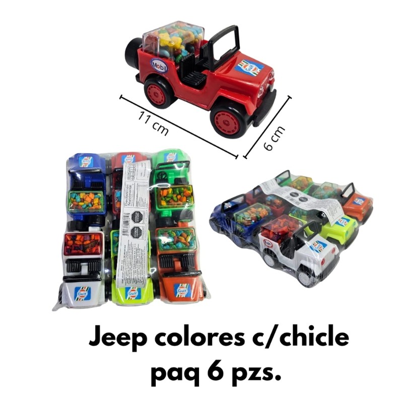 jeep con dulces