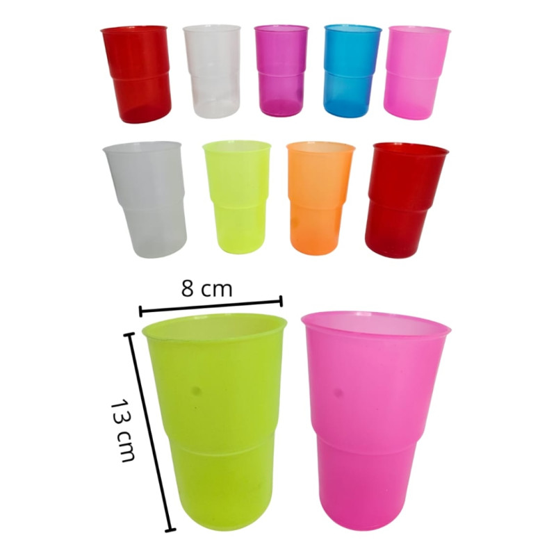vasos de colores
