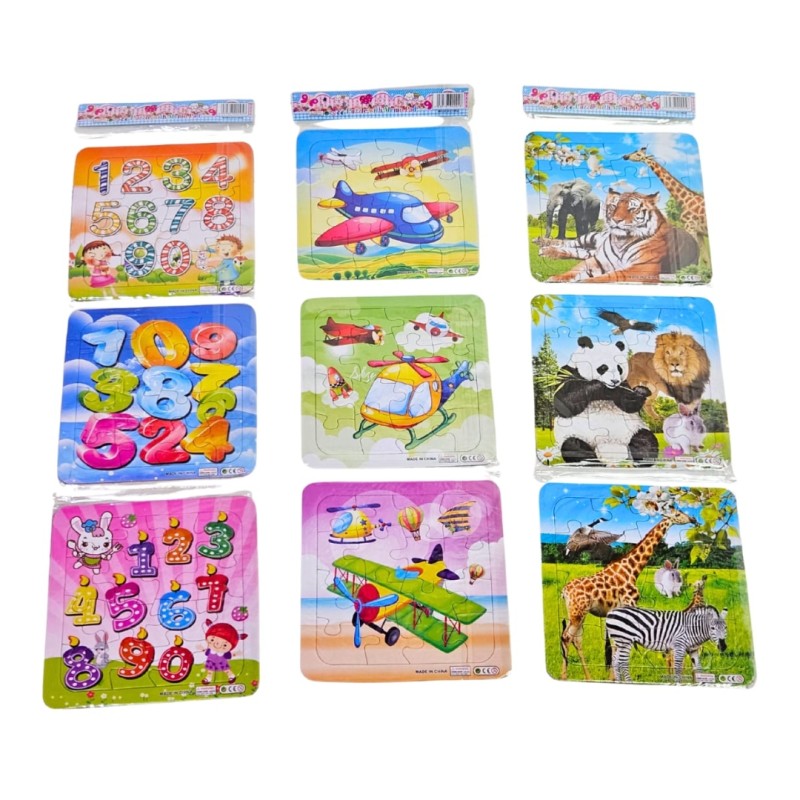 Rompecabezas Infantil de Cartón (3 Piezas)