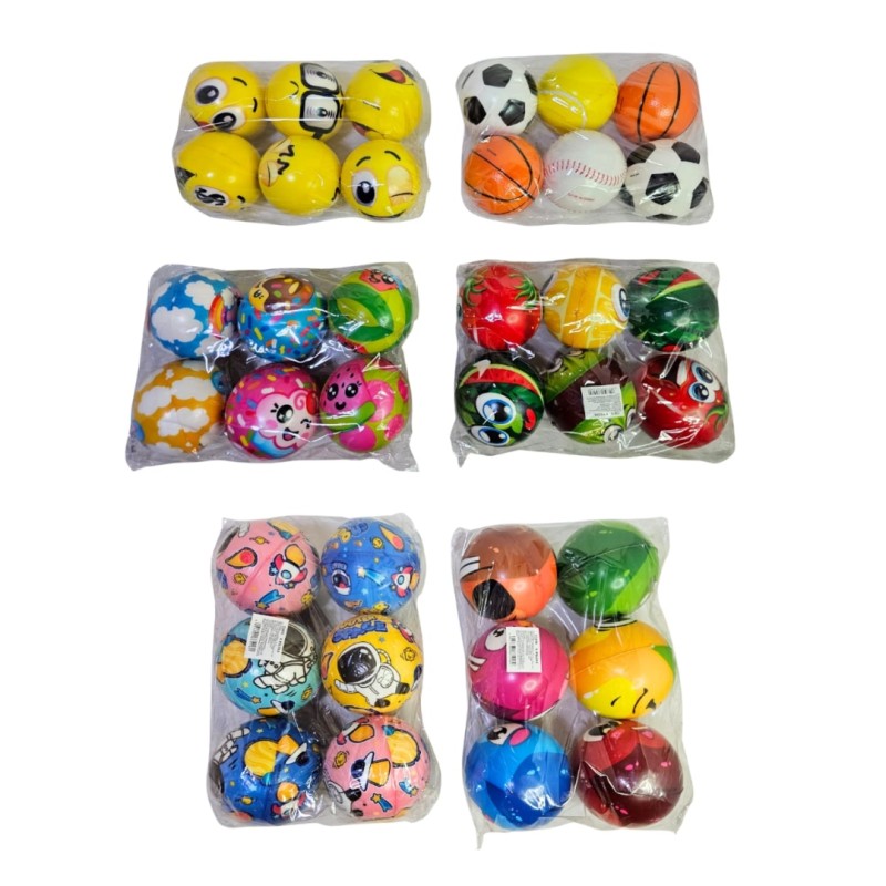 Pelota Antiestrés Grande en Colores Vivos