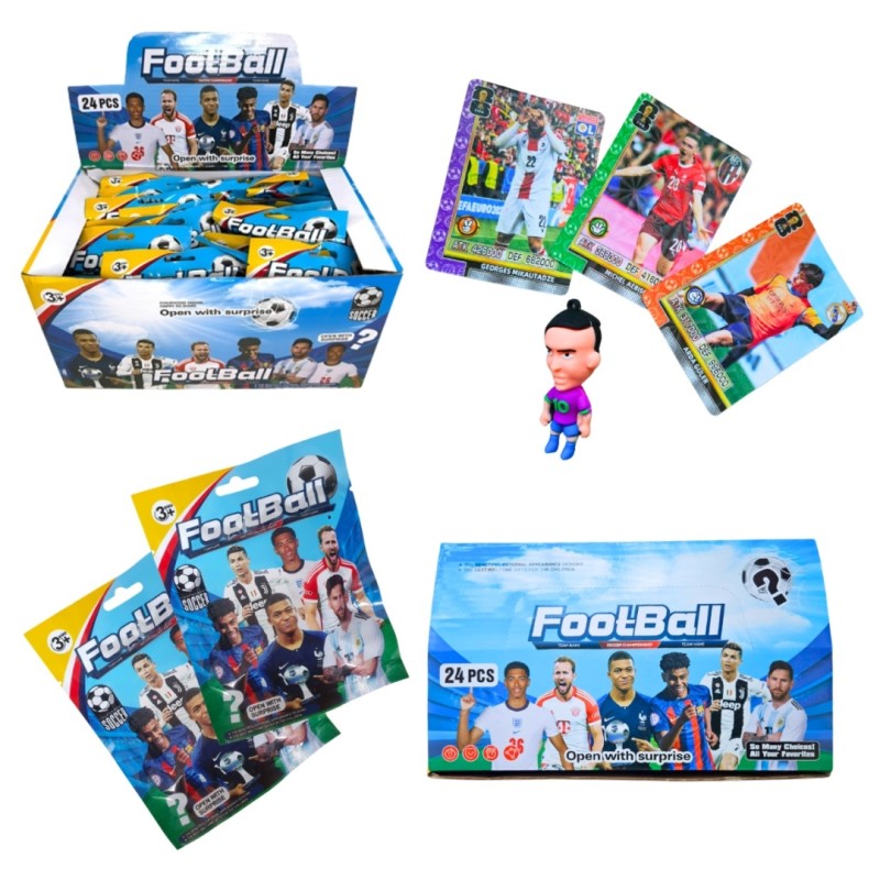 Juguete y tarjetas futbol