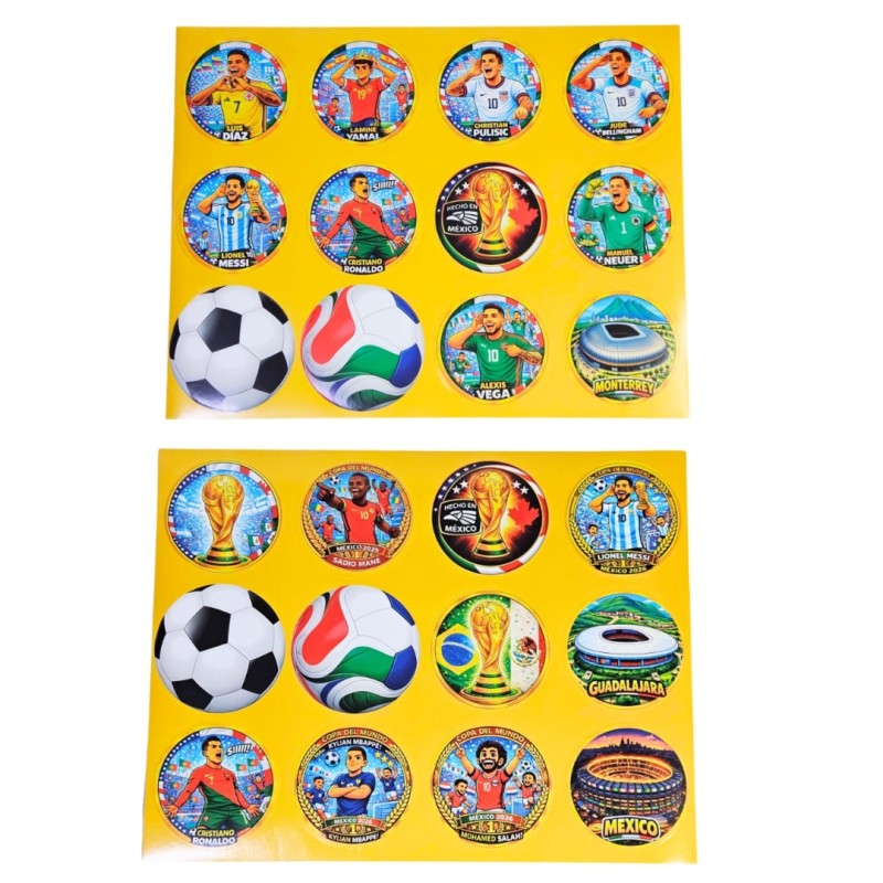 plantilla de stickers futbol