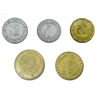 monedas de plástico