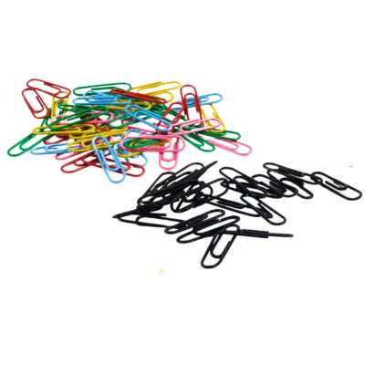 Paquete de clips de colores o negros