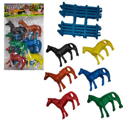 caballos de plástico maqueta