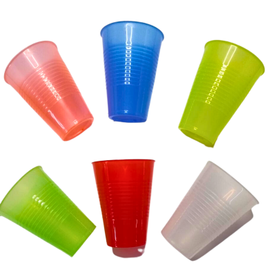 vaso de plástico duro para fiesta de colores