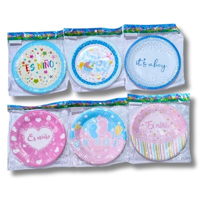 plato para evento de bebé