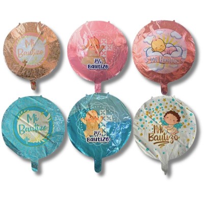Globos para Bautizo Mi Bautizo Paquete de 50