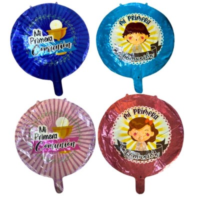 Globo "Primera Comunión" Q-148B 50 Piezas para Fiesta