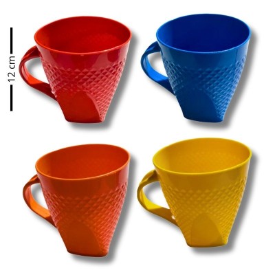 Disfruta tus Bebidas con la Taza Cuadrada con Rombos