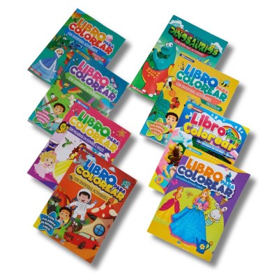 Libro de Colorear con Diseños Variados 96 Páginas