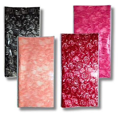 Papel Coreano Transparente Diseño Rosas (20 Pliegos)