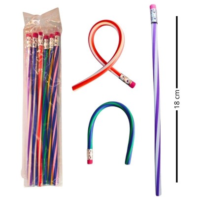 Set de Lápices Flexibles Rayados 6 Piezas