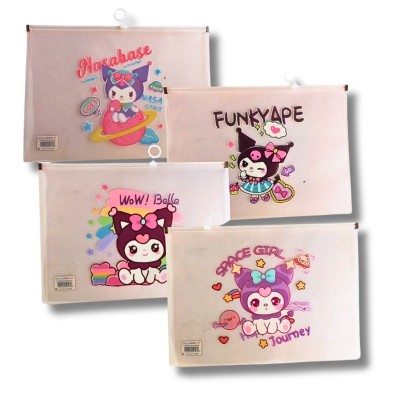 Folder Kawaii Kuromi Hielo Paquete 12 Piezas
