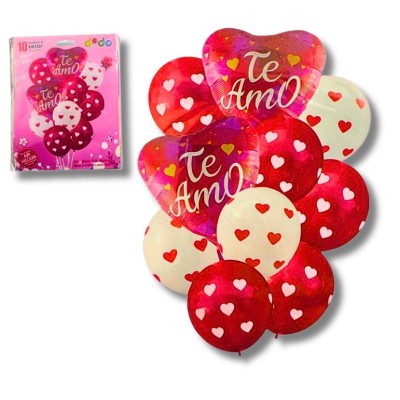 Set de Globos Te Amo Smile Dodo (Paquete de 10)