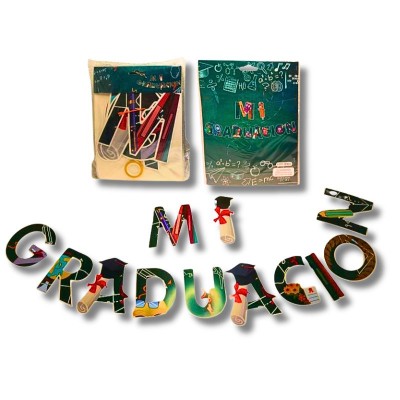 Paquete de Banderines para Graduación (12 Piezas)