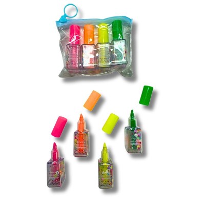 Set de Resaltadores con Diseño de Esmalte de Uñas