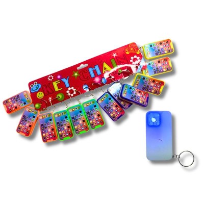 Set de Llavero Celular con Luz LED - 12 Unidades