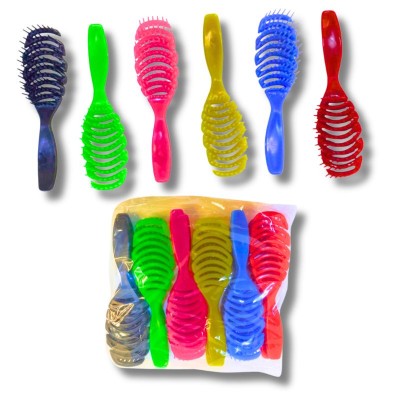 Set de Cepillos Espiral para Cabello – 12 Piezas