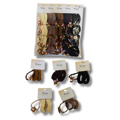 Set de Ligas para el Cabello Happy Feng – Oso y Flor