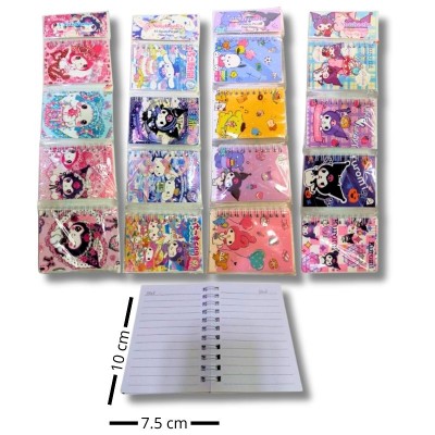 Libreta adhesiva Kuromi 4 piezas