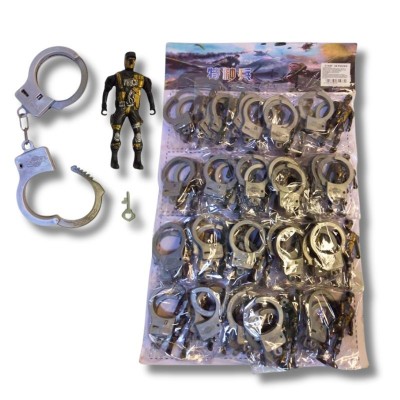 Soldado juguete con esposas para niños