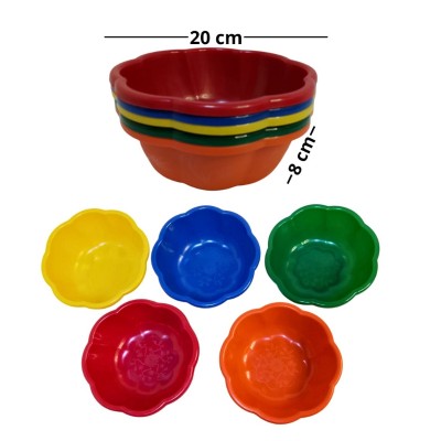 Recipiente de plastico de colores