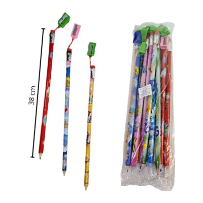 lápiz gigante de madera