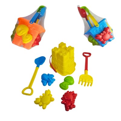 cubeta de playa colores