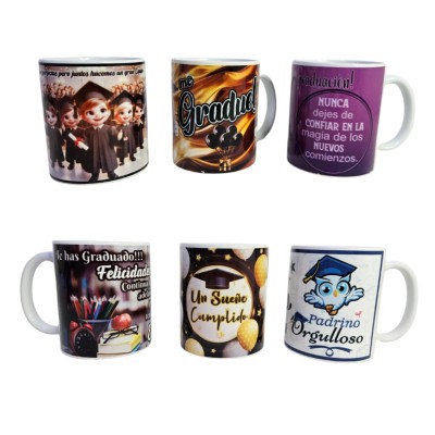 taza con mensajes graduacion