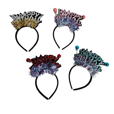 Diadema Divertida con Luces "Happy Birthday"