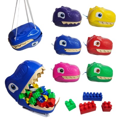 dinosaurio con bloques